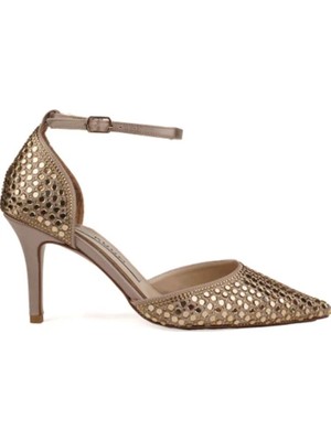 Bags Shoes Kuum K712642 Kadın Premium Taşlı Abiye Stiletto Ayakkabı