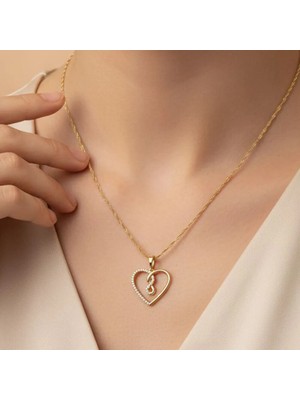 Stil Incisi/xupıng Jewelry Kalpli Sonsuz Zirkon Taşlı Model Kolye