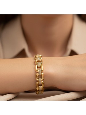 Stil Incisi/xupıng Jewelry Lia Zirkon Taşlı Bileklik