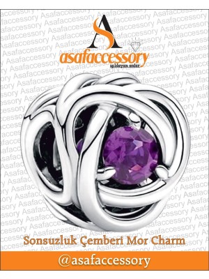 Sonsuzluk Çemberi Charm Mor