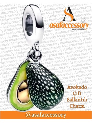 Avokado Çift Sallantılı Charm