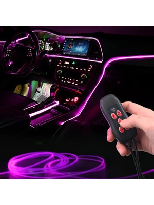 Kumandalı USB Rgb Fiber Optik Ip Neon LED Torpido Şeridi