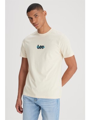 Lee L241521 614 Beıge Erkek T-Shırt