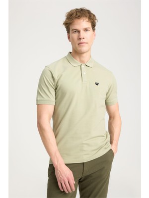 Wrangler W7D5K4XX2T 37Y Tea Leaf Erkek Regular Kısa Kollu Polo T-Shirt