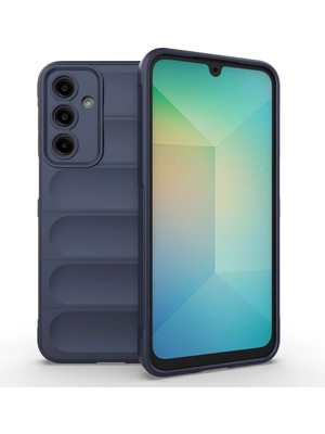 Bovinox Samsung Galaxy A16 Kılıfı Siyah Darbe Emici Puffer Tasarım Kamera Korumalı Silikon Şişme Görünümlü