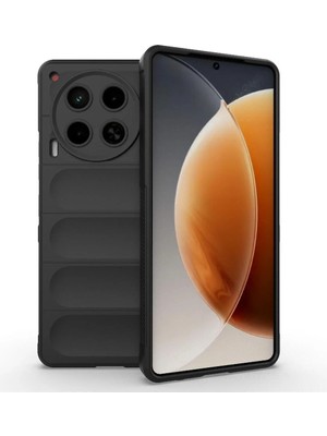 Bovinox Tecno Camon 30 Kılıfı Darbe Emici Puffer Tasarım Kamera Korumalı Silikon Şişme Görünümlü Kapak