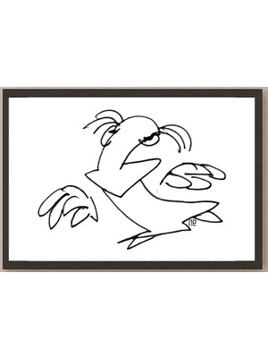 Karikatural Nezih Danyal Tipler Kişiye Özel Sertifikalı Sınırlı Fine Art Karikatür Baskı NTP00111