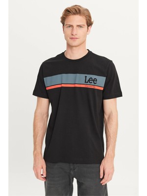 Lee L211918001 Siyah Erkek T-Shirt