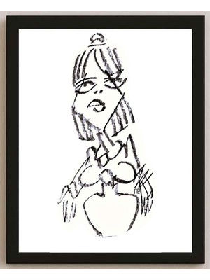 Karikatural Nezih Danyal Tipler Kişiye Özel Sertifikalı Sınırlı Fine Art Karikatür Baskı NTP00101