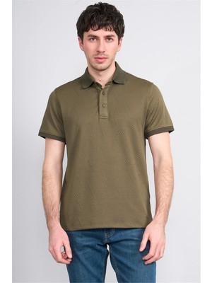 Çetinkaya Mentality 4600 Polo Yaka Regular Modelli T-Shirt Haki