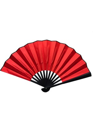 Akinco Plastik Kumaş Yelpaze 12'li Kırmızı