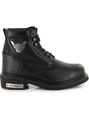 Harley Davidson Gıbson Blk Erkek Bot Su Geçirmez Hakiki Deri Bağcıklı Kauçuk Taban Kışlık Kullanım