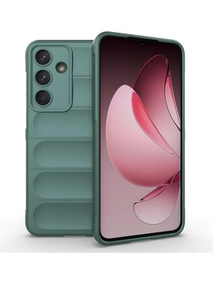 Bovinox Samsung Galaxy S24 Fe Kılıfı Darbe Emici Puffer Tasarım Kamera Korumalı Silikon Şişme Görünümlü