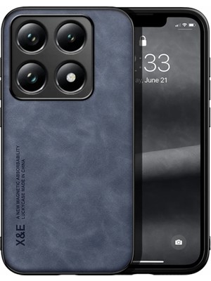Bovinox Xiaomi Mi 14T Pro Kamera Korumalı Kılıf Deri Görünümlü Tam Koruma Vintage Premium Deri Lansman Kılıf
