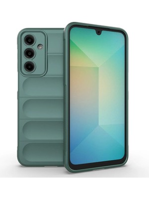 Bovinox Samsung Galaxy A36 Kılıfı Siyah Darbe Emici Puffer Tasarım Kamera Korumalı Silikon Şişme Görünümlü