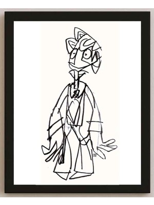 Karikatural Nezih Danyal Tipler Kişiye Özel Sertifikalı Sınırlı Fine Art Karikatür Baskı NTP00110