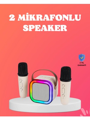 Bluetooth 5.0 Destekli Kablosuz Karaoke Hoparlör - Lisinya