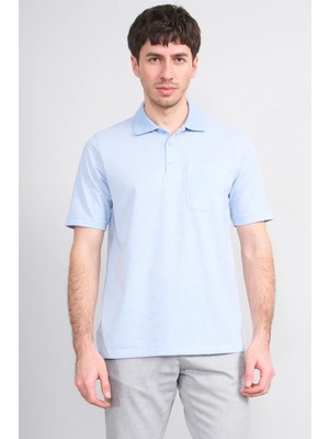 Çetinkaya Mentality 4597 Polo Yaka Regular Modelli T-Shirt Mavi