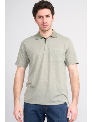 Çetinkaya Mentality 4627 Polo Yaka Regular Modelli T-Shirt Haki