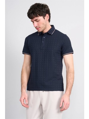 Çetinkaya Mentality 4559 Polo Yaka Regular Modelli T-Shirt Lacivert