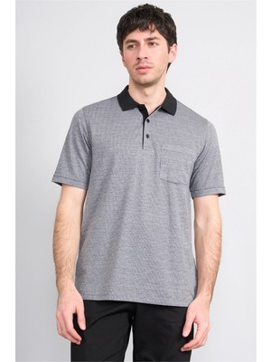 Çetinkaya Mentality 4626 Polo Yaka Regular Modelli T-Shirt Siyah
