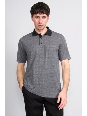 Çetinkaya Mentality 4627 Polo Yaka Regular Modelli T-Shirt Siyah
