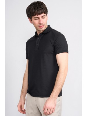 Çetinkaya Mentality 4598 Polo Yaka Regular Modelli T-Shirt Indigo