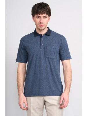 Çetinkaya Mentality 4597 Polo Yaka Regular Modelli T-Shirt Lacivert