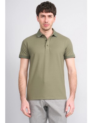Çetinkaya Mentality 4549 Polo Yaka Regular Modelli T-Shirt Haki