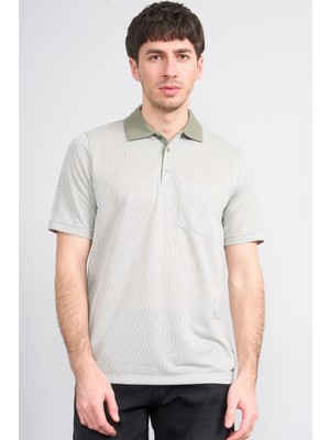 Çetinkaya Mentality 4628 Polo Yaka Regular Modelli T-Shirt Haki