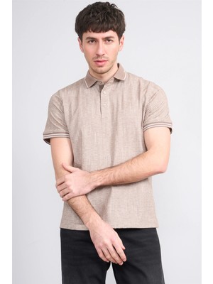Çetinkaya Mentality 4558 Polo Yaka Regular Modelli T-Shirt Kahve
