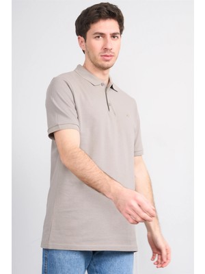 Çetinkaya Chester Polo 2742 Polo Yaka Regular Pike T-Shirt Koyu Vizon