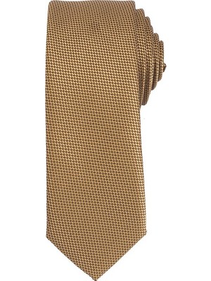 Tudors İnce Armürlü Sarı Erkek Kravat