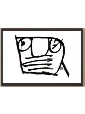 Karikatural Nezih Danyal Tipler Kişiye Özel Sertifikalı Sınırlı Fine Art Karikatür Baskı NTP00136