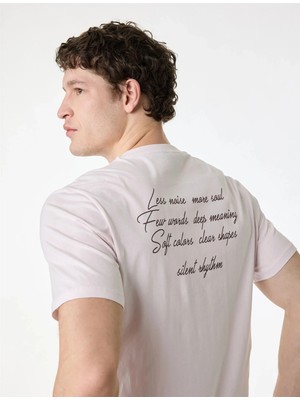 Koton 6SAM10047MK 289 Pembe Erkek Jersey Kısa Kollu T-Shırt