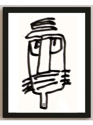 Karikatural Nezih Danyal Tipler Kişiye Özel Sertifikalı Sınırlı Fine Art Karikatür Baskı NTP00131