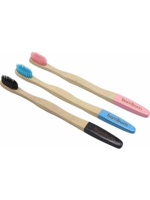 Bambum Salute - Bambu Diş Fırçası Çocuk Siyah