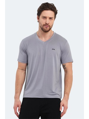 Slazenger Katrıına Grı Erkek T-Shırt