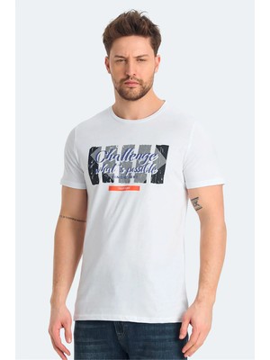 Slazenger Ratan Beyaz Erkek T-Shırt