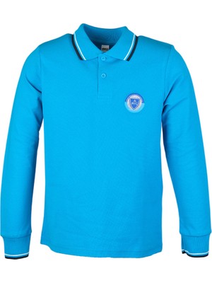 Bümed Meç Okulları Uzun Kol Polo Yaka T-Shirt Turkuaz 6-7 Yaş