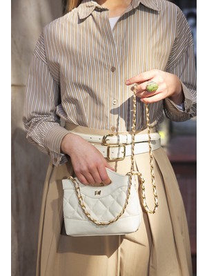 Emnora Petite Muse Çanta Beyaz