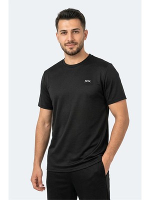 Slazenger Kayda Sıyah Erkek T-Shırt
