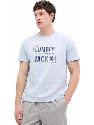 Lumberjack A10220291808010 6m ml Okına 11ID1-104 6fx Mavı Erkek Kısa Kollu T-Shırt