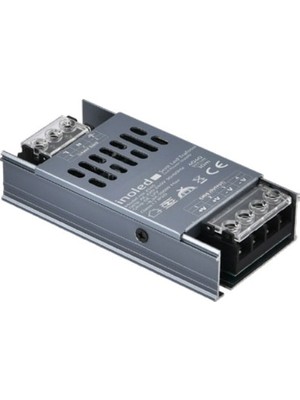 İnoled 5 Amper 12 Volt Şerit LED Trafosu 5 Metreye Kadar Destekler Metal Kasalı