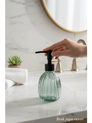 Renk Yapı Rüyası Mutfak Banyo Şık 400ML Cam Sıvı Sabunluk