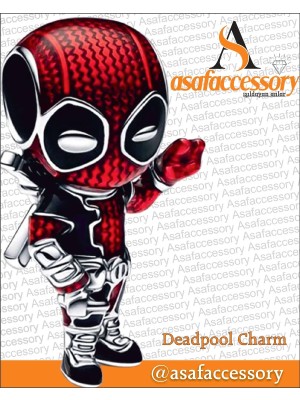 Asaf Accessory Deadool Charm / Gümüş Kaplama