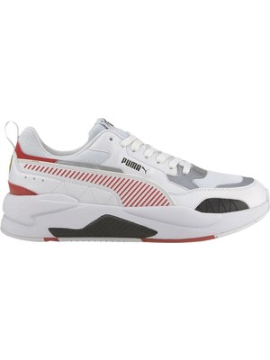 PUMA SCUDERIA FERRARI RACE X-Ray 2 Beyaz Erkek Spor Ayakkabı Nefes Alabilir Yapı ile Günlük Kullanıma Uygun