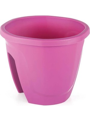 Serinova Zümrüt Küpeşte Saksı 7.5 Lt – Balkon Korkuluğuna Geçmeli Zümrüt Saksı