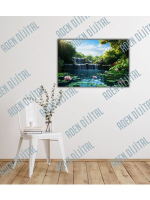 Aden Dijital Dekoratif Manzara Kanvas Tablo