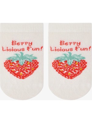 Penti Pembe Kız Çocuk Berrylicious Fun 3 'lü Patik Çorap